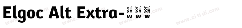 Elgoc Alt Extra字体转换